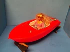 Vintage Action Figures G I Joe and Barbie Dolls -CRUISER -Irwin Speed Boat