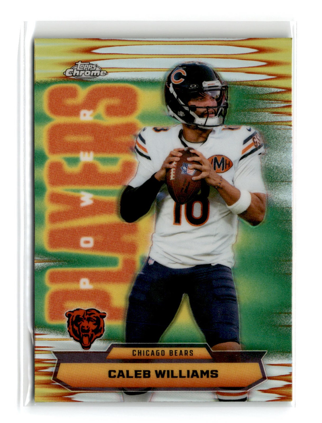 Caleb Williams 2025 Topps Chrome Power Players Refractor #PP-7 Bears