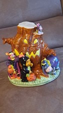 Disney 1999 Winnie The Pooh and Friends Halloween Cookie Jar with Spooky Tree
