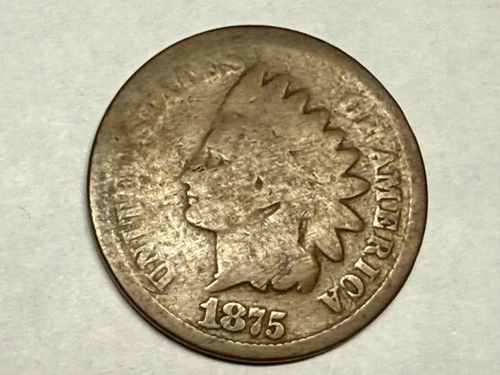 1875 INDIAN HEAD U.S. Cent. AG. #q3