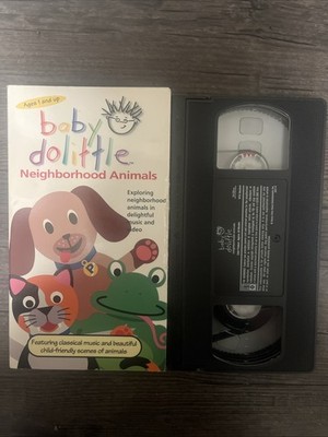 BABY EINSTEIN ~ BABY DOLITTLE ~ NEIGHBORHOOD ANIMALS ~ VHS ~ Ages 1 AND UP