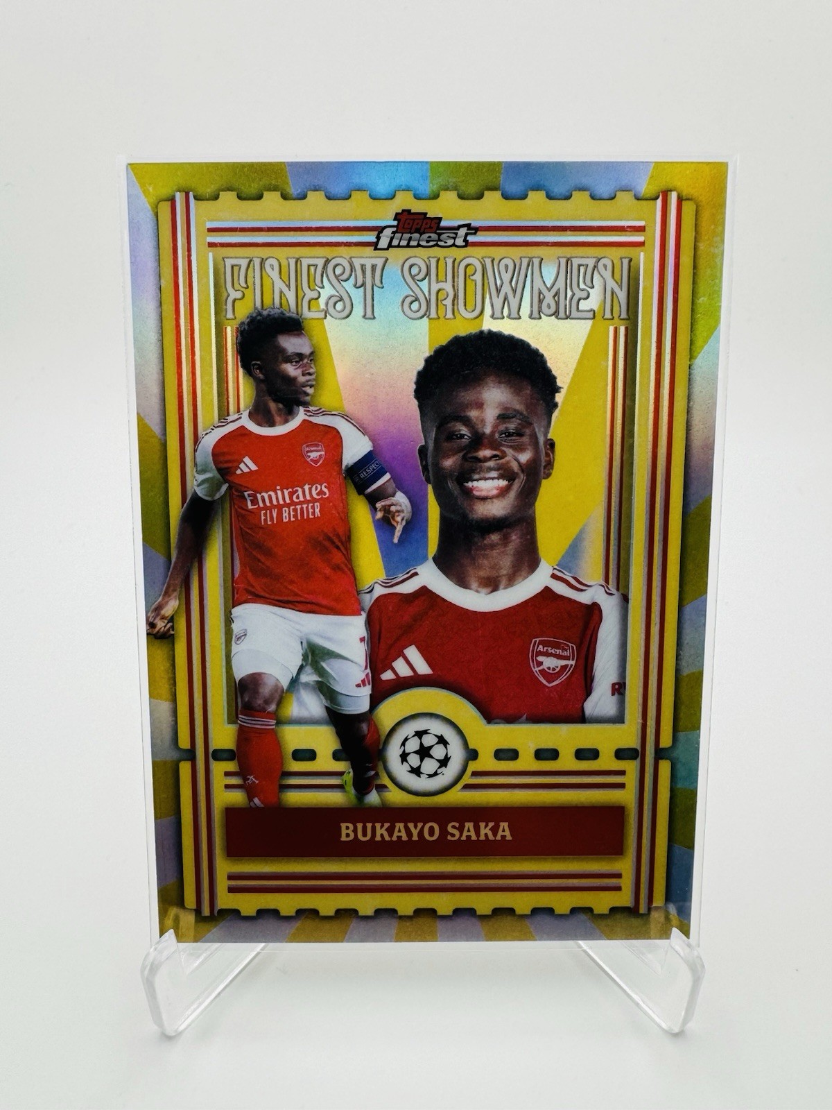 2025-26 Topps Finest UEFA Bukayo Saka - Finest Showmen