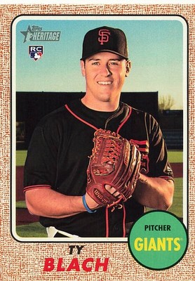TY BLACH 2017 TOPPS HERITAGE BASEBALL #659