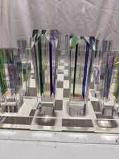Charles Hollis Jones Style Lucite Chess set