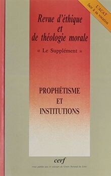 Prophetisme et institution  n° 223 von not specified | Buch | Zustand gut
