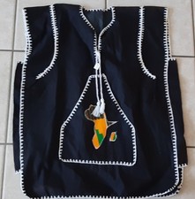 NWT African Wms Unisex Dashiki Shirt L to XL Handmade Nigeria Pockets Boho