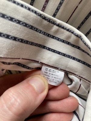 Yves Saint Laurent Dress Shirt Mens Size 16 34/35 Striped Long Yves Saint Laurent Dress Shirt Mens Size 16 34/35 Striped Long