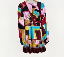 Rebecca Vallance Bastille Abstract-Print Mini dress 4 Abstract Artsy Glam Party