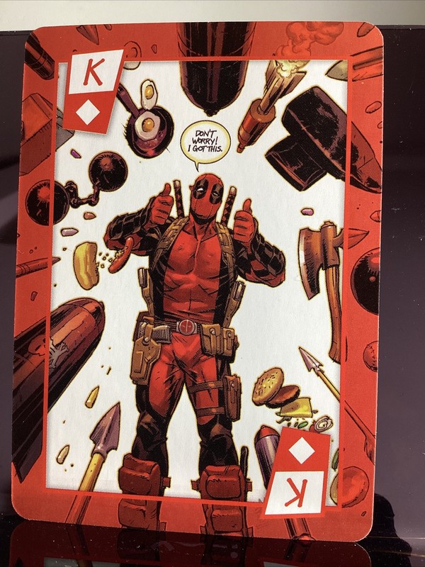 Marvel Deadpool playing card  by Aquarius King Of Diamonds
