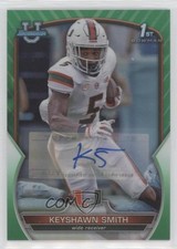 2022 Bowman U Chrome Prospect Green Refractor 3/99 Keyshawn Smith #55 Auto 5w0