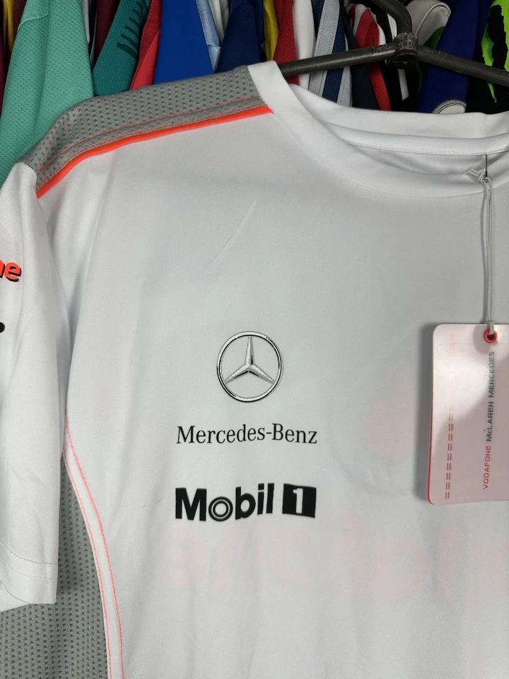Vodafone McLAREN Mercedes Benz Formula 1 HUGO BOSS Button Racing Team Jersey S - Image 3 of 4