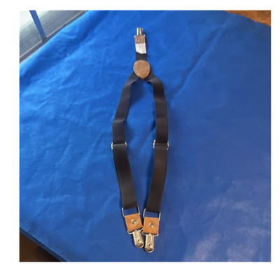 Target Men's Black Adjustable Suspenders Non-Leather Clip Attachment