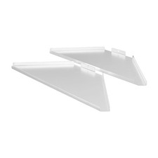 Ultimax DJ Booth Corner Shelfs White with Carry Bag