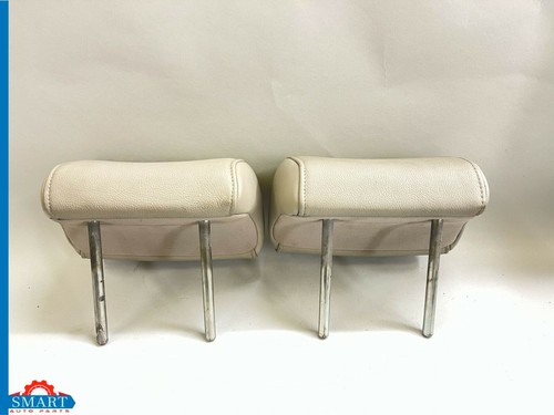 2007 Mazda CX-7 Headrest Head Rest Leather Gray 2nd Row Set Rear Left + Right - Picture 3 of 6
