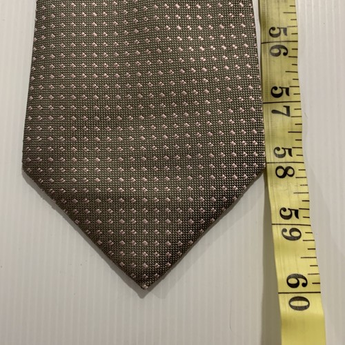 Dormeuil Men's Luxury Fine Jacquard Ivory Pattern Tie 100% Silk Made in Italy - Picture 15 of 16