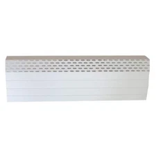 Baseboard Heater Cover 4 Foot Snap On Hot Water Heat Rust Proof Polymer White