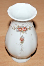 Bavaria Eschenbach Porzellan La Reine Form 800 Vase  Dekor braune Rose mit Laub