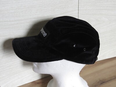 Men's Supreme Velvet Camp Cap 5-Panel Box Velour Logo Hat USA | eBay