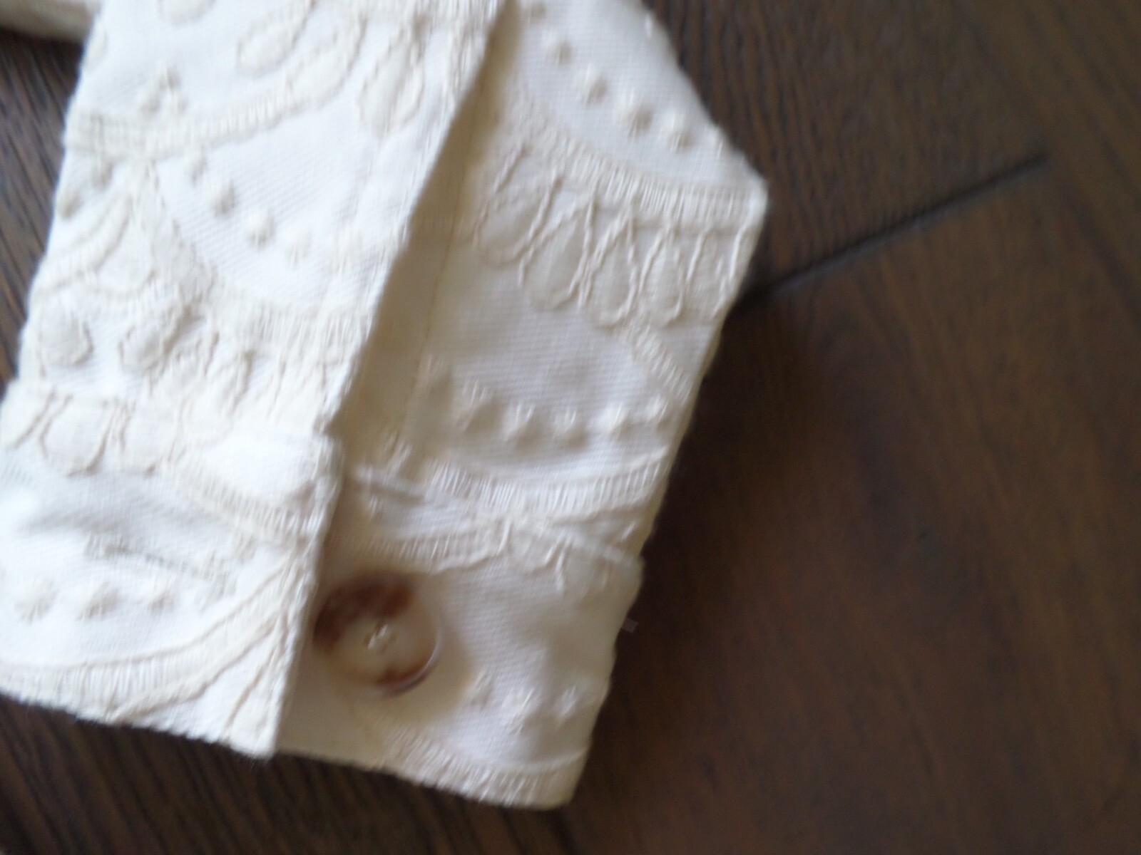 NWT Latest Veste Will sz S & ELISOU Shorts sz 4 Embroidered white, retail $499! image 9