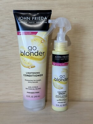11John Frieda Go Blonder Lightening Conditioner 8.3oz & 1-Lightening Spray 3.5oz