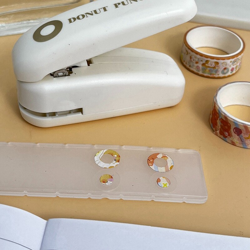 1Set Hole Puncher Washi Tape Tape Hole Punch Plastic A9L71260 Falak