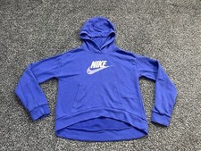 Nike Sportswear Air Women's Purple Fleece Cropped Hoodie Size XL