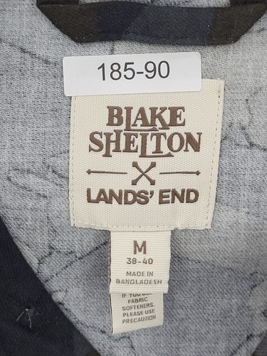 Blake Shelton x Lands End Shirt Mens Medium Camo Long Sleeve Button Up Outdoor - Picture 10 of 10