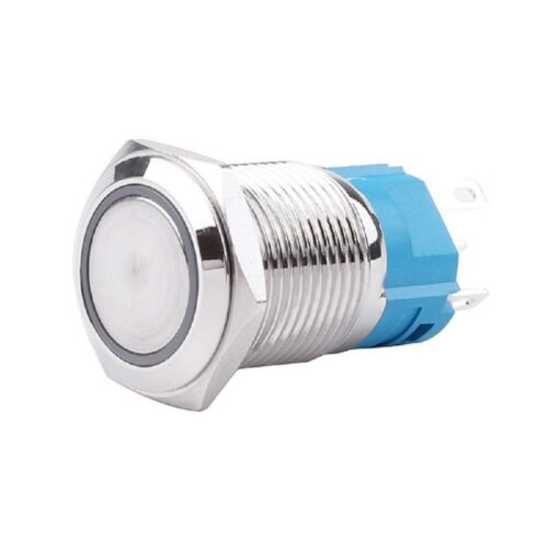Wasserdicht Edelstahl Drucktaster Schalter mit LED Lichtanzeige - Picture 1 of 17