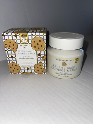 Beekman 1802 Fresh Baked Cookies & Milk Whipped Body Cream 8oz Goat Milk Nestle