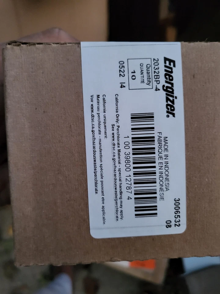 Energizer Watch/Specialty Battery, CR2032, 3V,40/Pack(2032BP-4) 10 pack of 4 New - Image 3 of 4