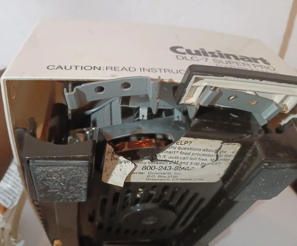 Cuisinart DLC-7 Super Pro Food Processor REPLACEMENT Motor Base Only Tested READ - Image 3 of 4