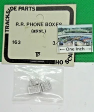 Trackside Parts HO #163 R.R. Phone Boxes, Assorted (pkg. 3)