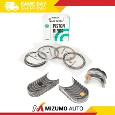 Piston Rings Main Rod Bearings Fit 89-97 Nissan 240SX D21 Pickup KA24E KA24DE