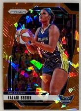 Kalani Brown 2024 Panini WNBA Orange Ice Prizm #29 Dallas Wings