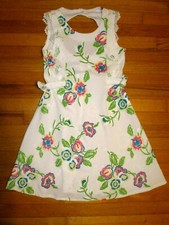 Bonnie Jean Open Back Sleeveless Floral Dress size 16 EASTER
