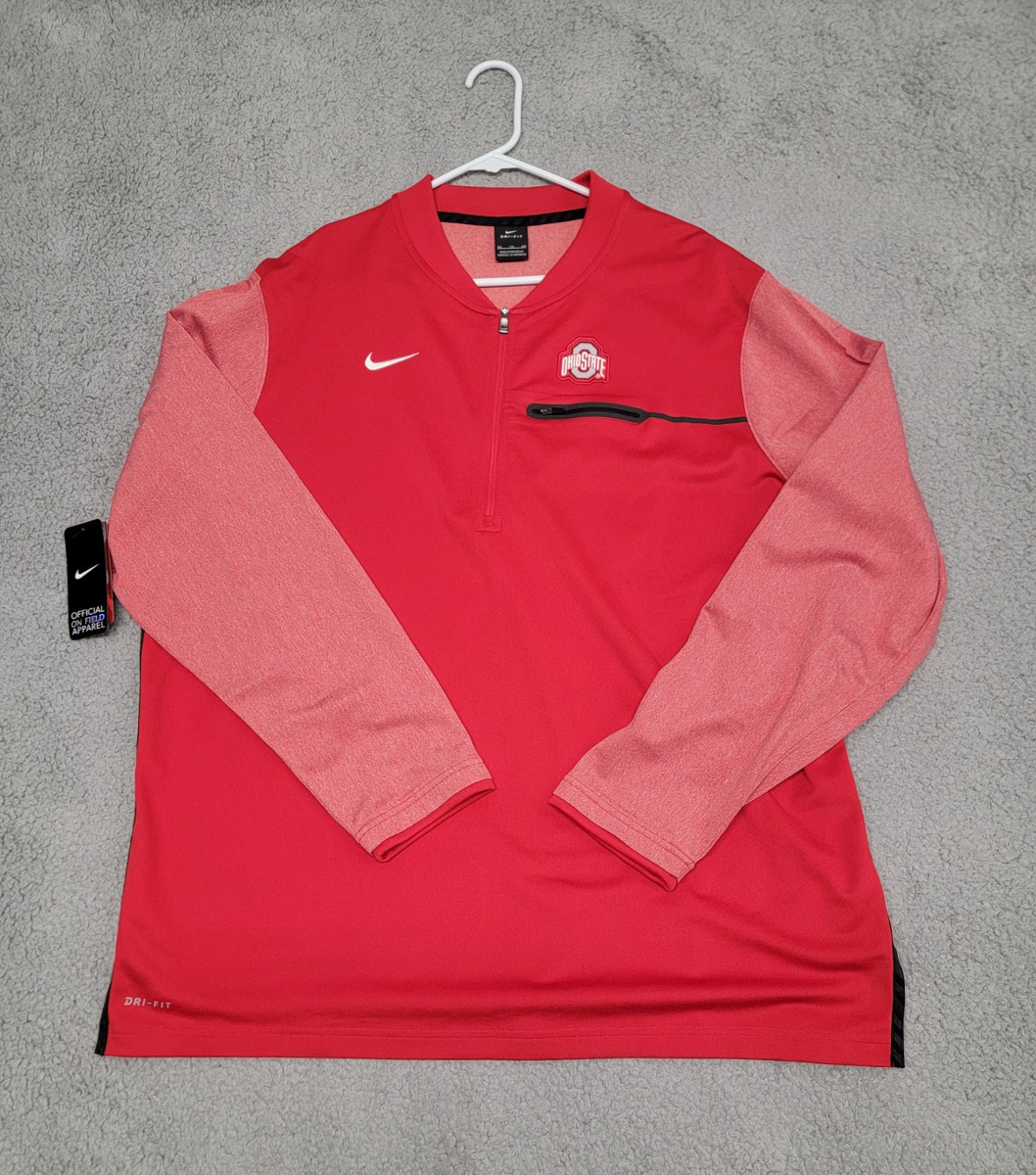 Ohio State Nike Jacket Mens 2XL Therma Coaches Sideline Half