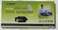 EDUP EP-MS150N 150Mbps Wireless-N USB 2.0 Adapter w/5dBi Antenna Black 