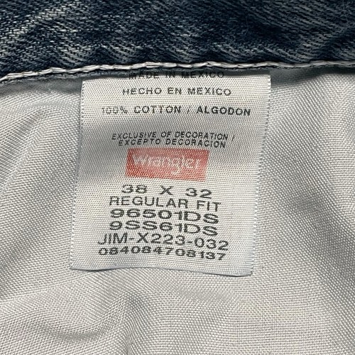 Jeans blu Wrangler qualità premium regular fit taglia 38x32 - Foto 6 di 7