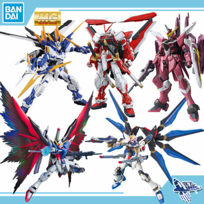 Gundam MG Seed Wing Zero Lightning Storm, Freedom Blue Aegis Model Kits Gift
