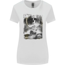 Kiss of Death Pirates Sailing Sailor Womens Wider Cut T-Shirt