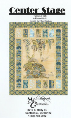 CENTER STAGE Quilt Pattern for Panel Fabrics / Mountainpeek Creations 35.5x 44.5