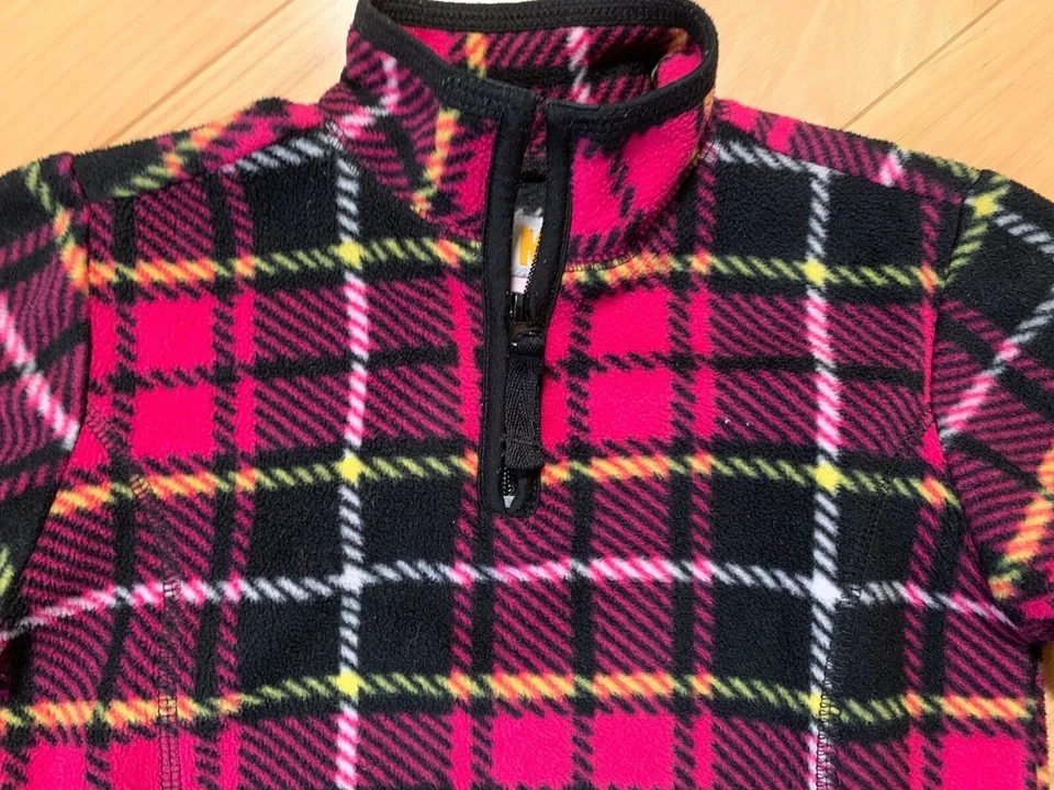 PIDOMANO Soft Fleece Pink Plaid Pullover Size 4 Girls - Image 2 of 4
