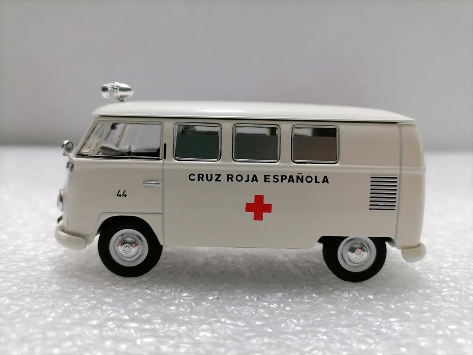 VOLKSWAGEN T1 Ambulancia Cruz Roja - Modelo Diecast Vintage Escala 1:43 Caja Como Nueva Foto 2 de 4