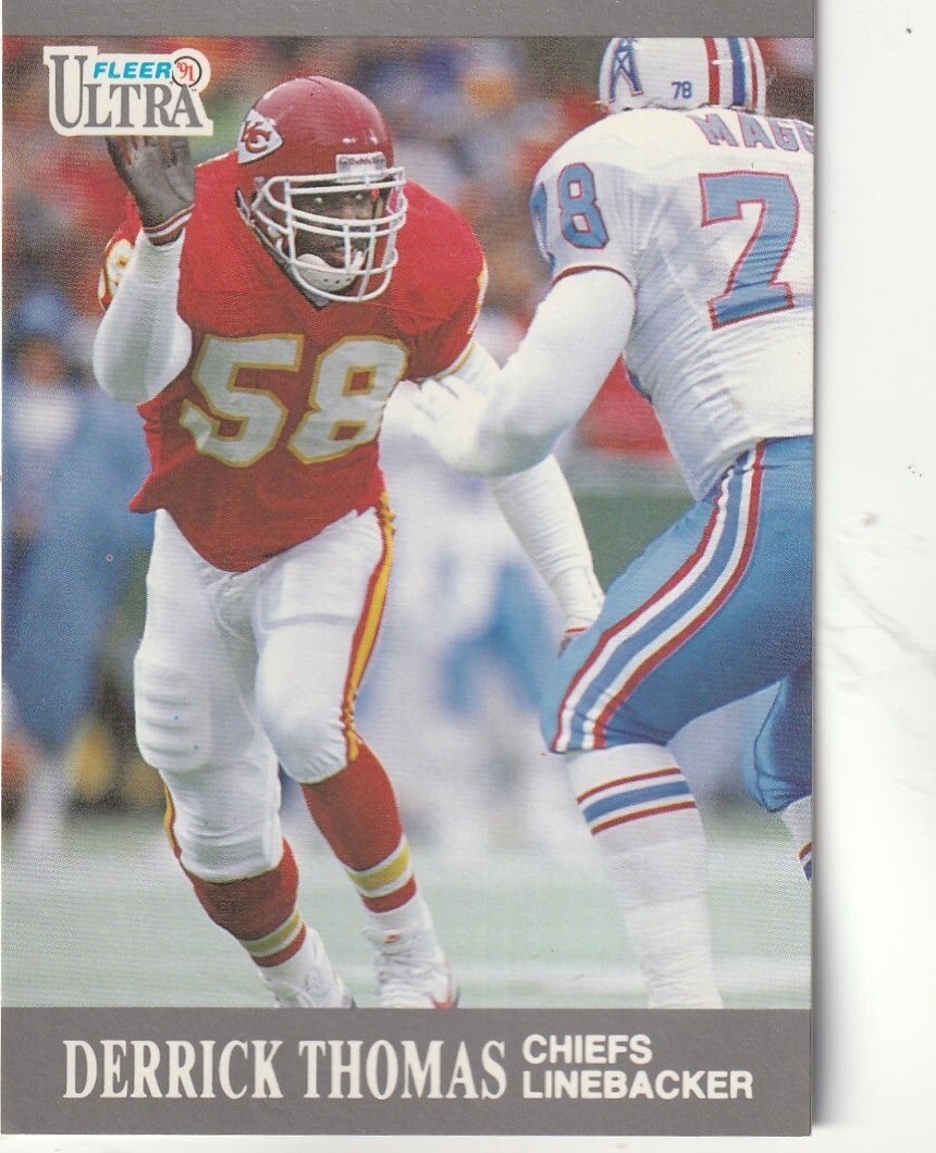 FREE SHIPPING-MINT-1991 Fleer Ultra Derrick Thomas #72 CHIEFS