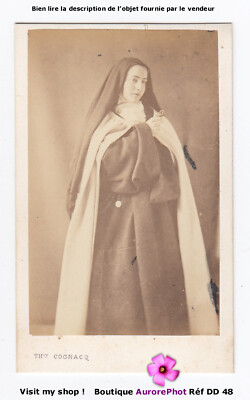 Photo CDV Originale D'une Religieuse Par Dubut à Angers - Tirage D'époque Avant 1900