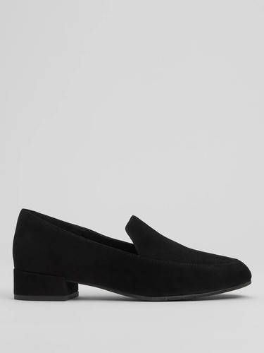 Eileen Fisher Women’s Elan Suede Loafers Size 8.5 Black Slip On Comfort - Picture 2 of 9