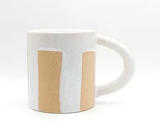Dripping White Glaze & Rustic Coffee Tea Mug Cup 10 Oz Ceramic By Mudpie  