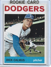 Dick Calmus 1964 Topps Baseball ROOKIE Card #231-Los Angeles Dodgers. rookie card picture