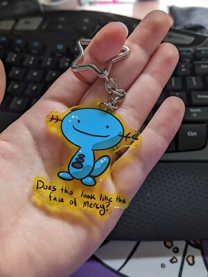 Wooper Does this look like the face of mercy Keychain Single Sided Acrylic Keych
