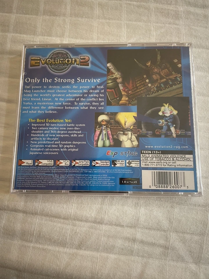 Evolution 2: Far Off Promise (Sega Dreamcast, 2000) Factory Sealed - Image 2 of 4